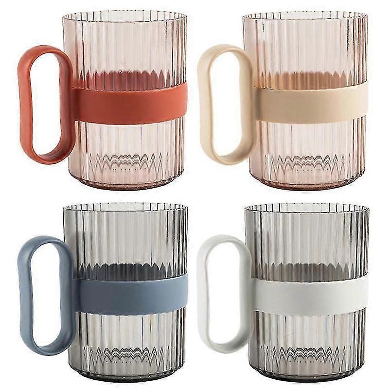drinking cups set for bathroom and toothbrush