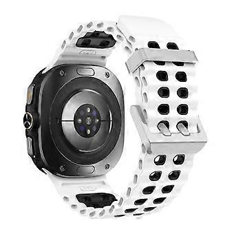 Band for Samsung Galaxy Watch Ultra 47mm Silicone Sports Strap, Precise Watch 7 Fit, Neutral WBW Color