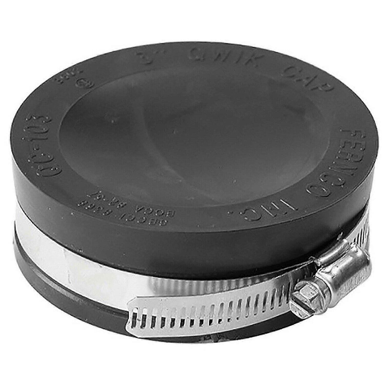 Pipe Cap 6 Inch Flexible Coupling End Cap for PVC  Quick Seal Tool Installation