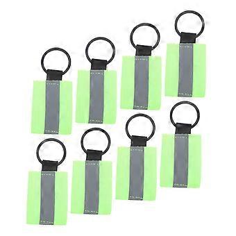 8Pcs Reflective Zipper Pulls and Keychain Tags  Visibility Nylon for Backpacks and Bags