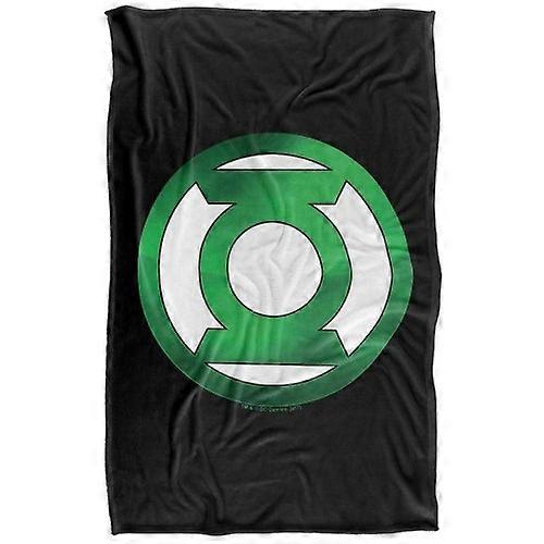 Green Lantern Chrome Logo Soft Touch Blanket