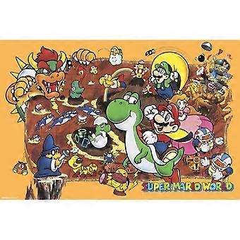 2014 SUPER MARIO WORLD Jigsaw Puzzle NEW BOWSER LUIGI PEACH TOAD FSX-350