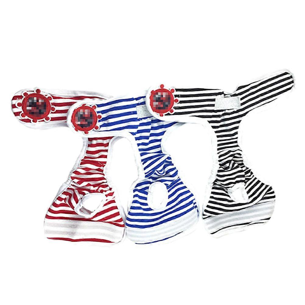 Dog Physiological Pants Pet Safety Pants Adjustable Stripe Pattern