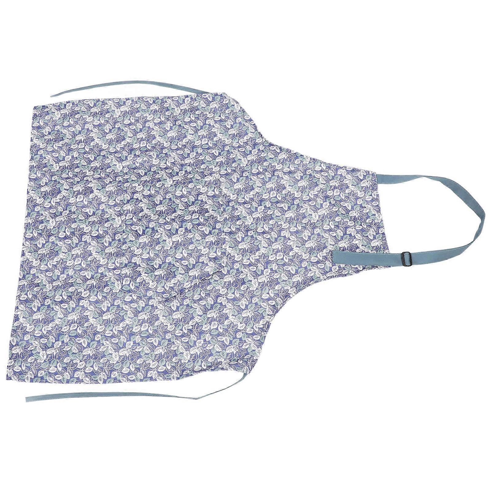 Oil-Proof Aprons Canvas 3Pcs for Kitchen Use with Leaf Pattern