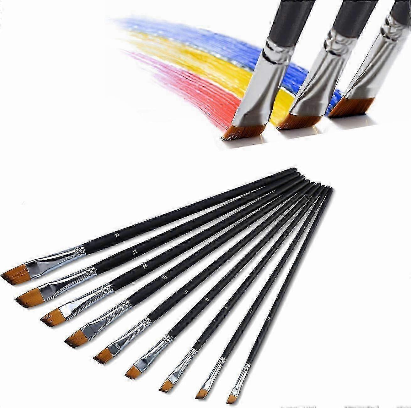 Professional Nylon Art Brushes 9pc