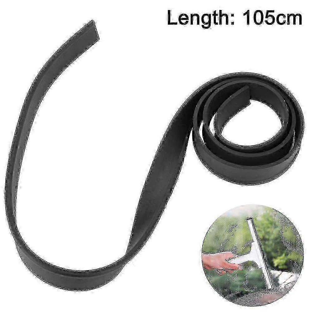 Dual-Life Black Rubber Squeegee Strip
