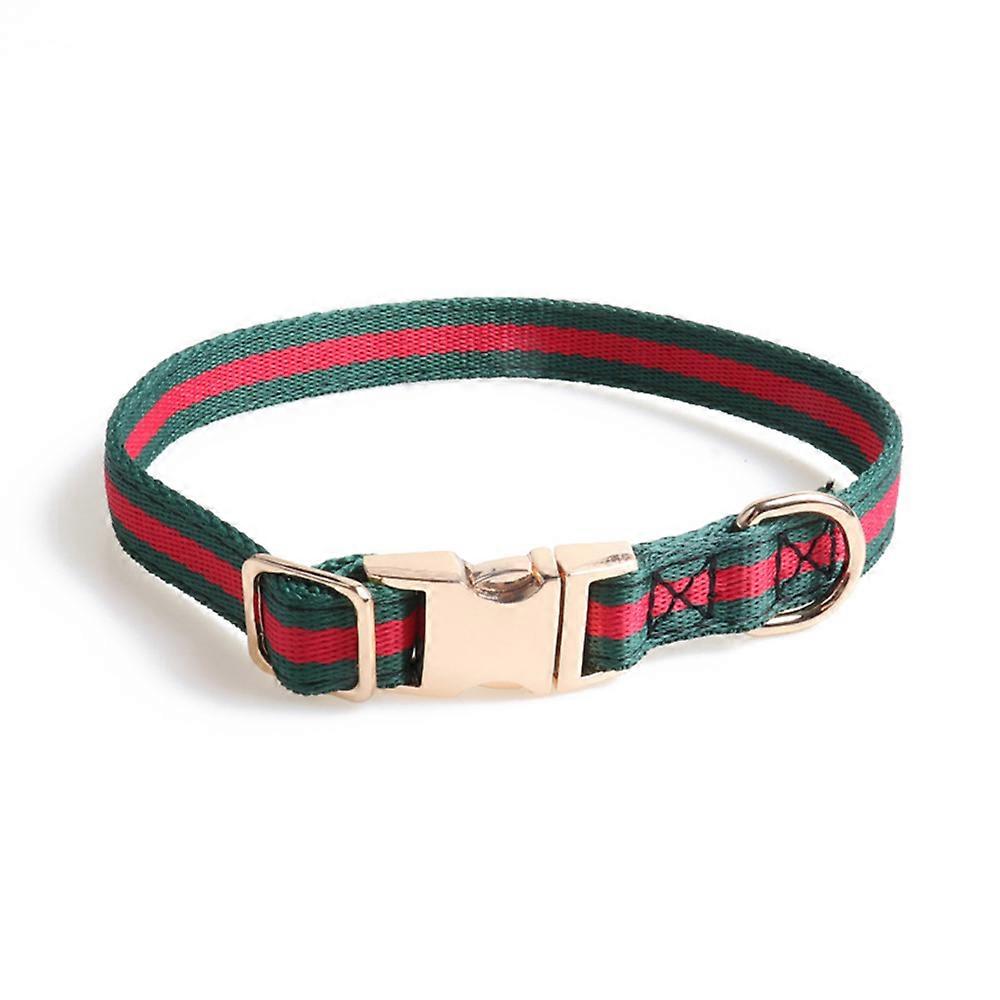 Stylish Adjustable Dog Collar Bright Durable Webbing