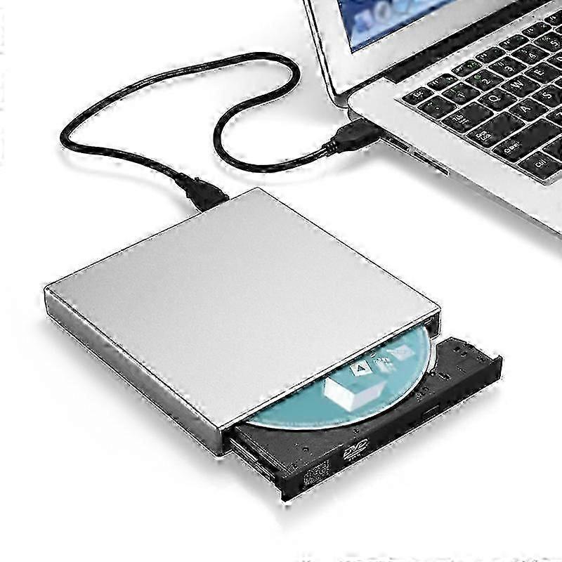 USB External CD-RW Burner DVD/CD Reader Player Optical Drive for Laptop Computer JIKAIX