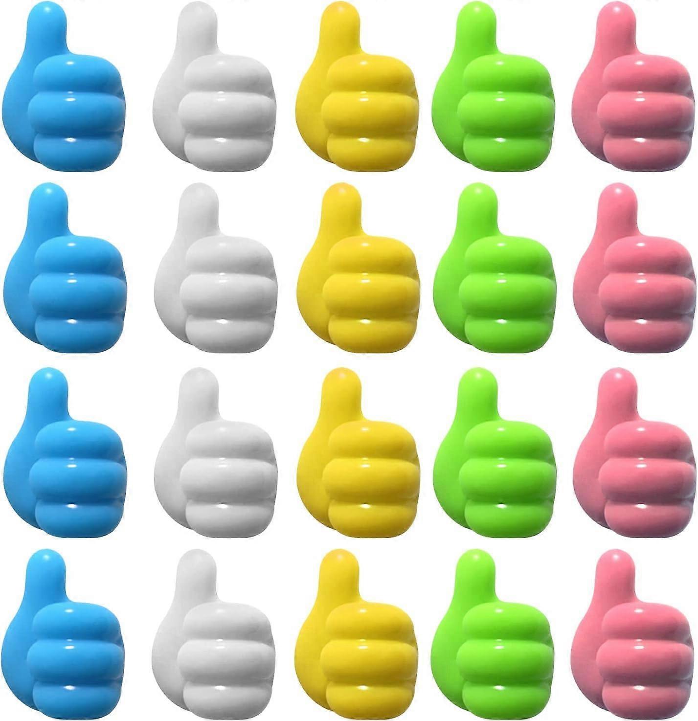 20-pack self-adhesive wall hooks compatible with home office