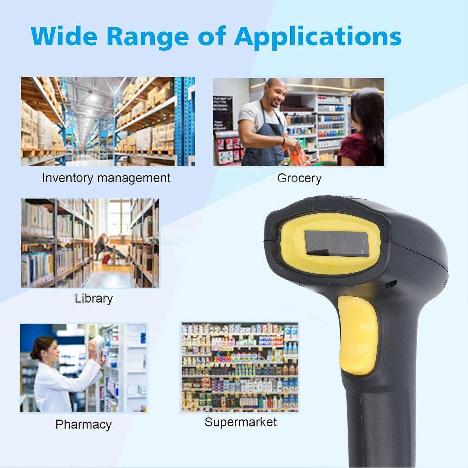 Barcode Scanner 1D 2D USB Wired Handheld Bar Code Scanner Reader for Supermarket Retailer Store YEMAA
