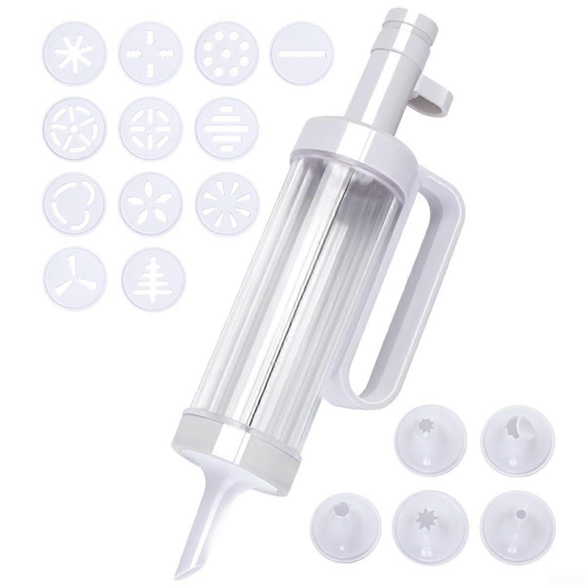 Cookie Press Set 6 Nozzles 12 Discs