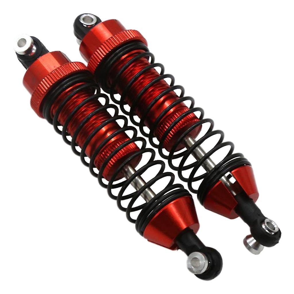 2 Pieces Shock Absorbers Upgrade Metal for Redcat RC Car 1/10 red