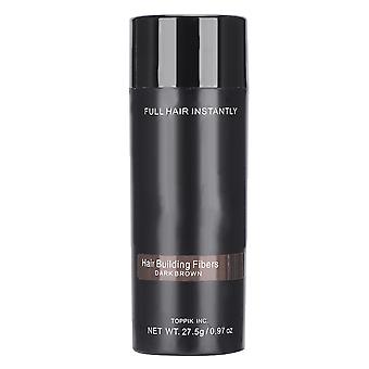 Professionelle Haaraufbau Faser Unisex Haarverdicker Dichter Puder Styling Tool Dunkelbraun