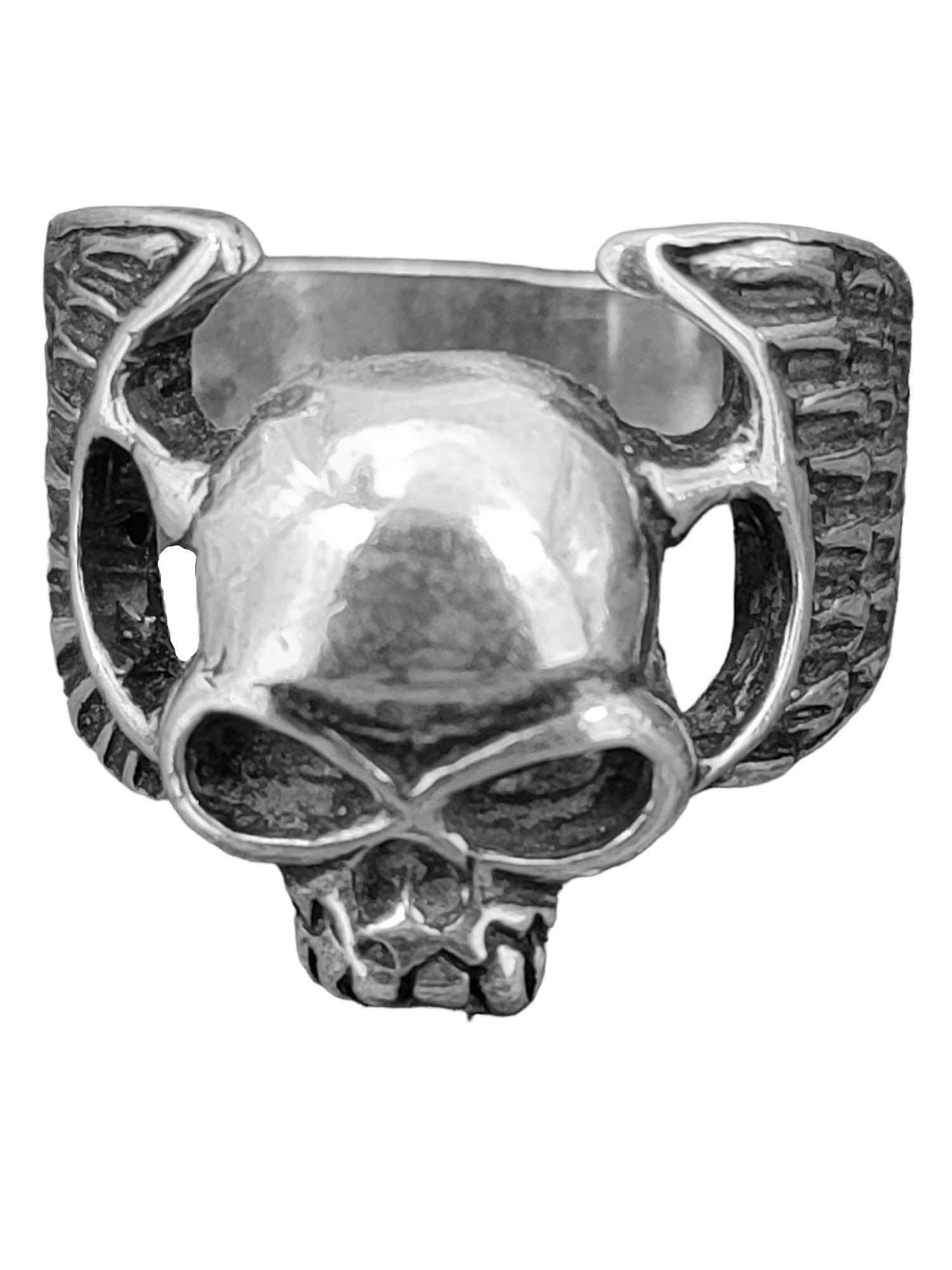Ring Skull, size 54-74 (tk12) - Silver