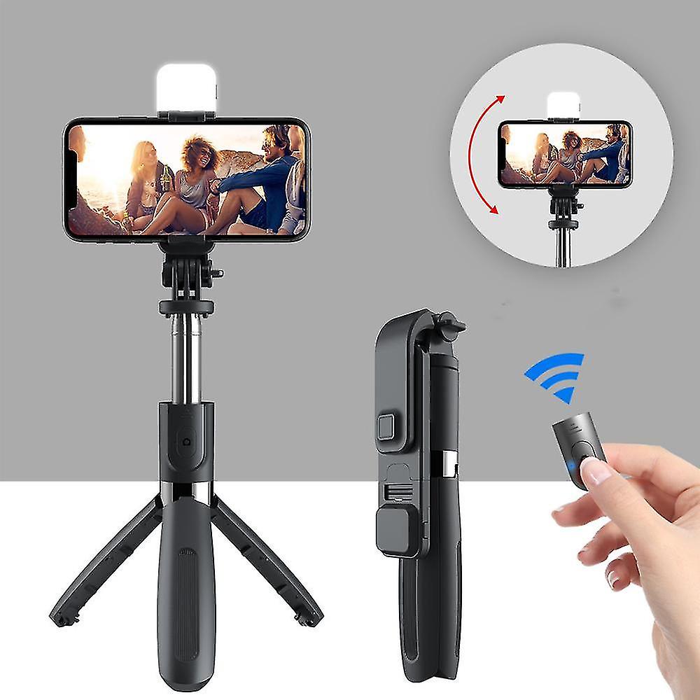 Selfie Stick With Light, Smartphone Tripod Selfie Stick Telescopic Extendable Selfie Stick With Detachable Remote Control For Iphone, Galaxy, Huawei