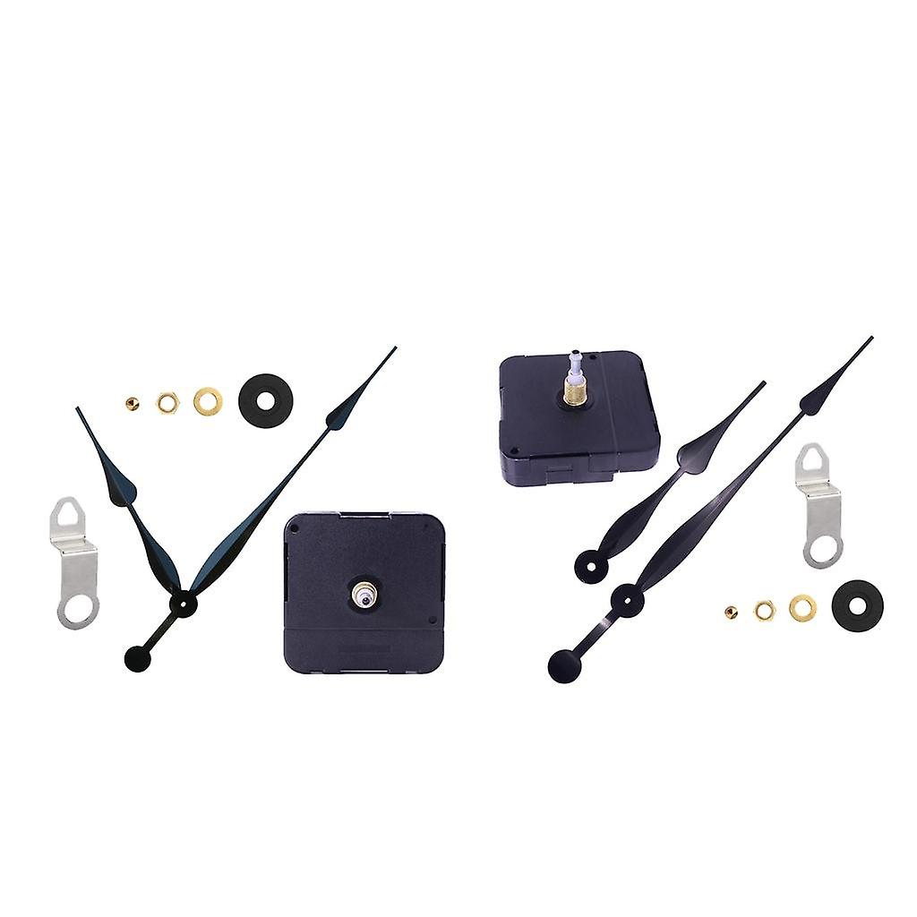 2 Set Plastic Quartz Wall Clock Movement Set Mechanism Clock Kit for Home