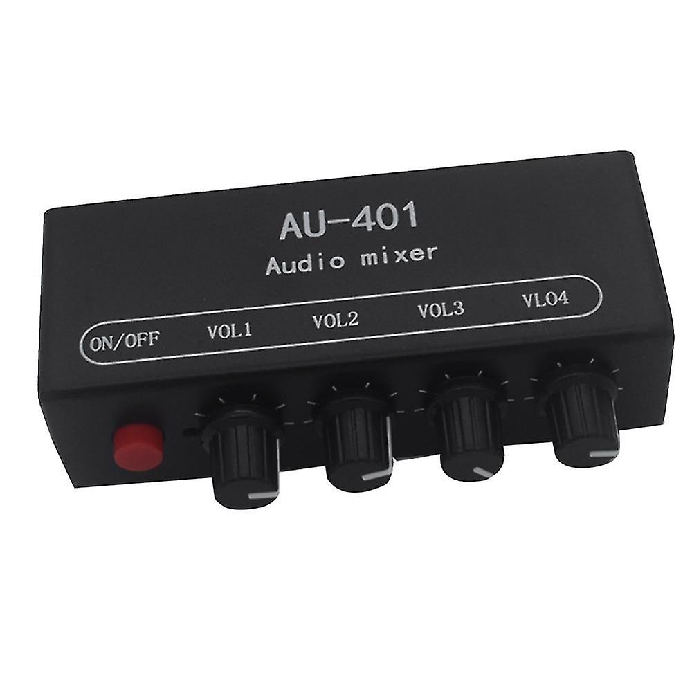 Multi-source Au-401 Dc 5v-12v Stereo Audio Mixer 4 Input 1 Output Individually Controls Board Sound