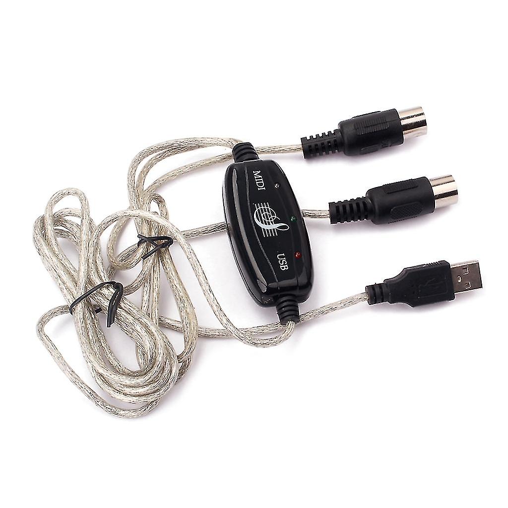 Piano To Pc Laptop Music Studio Cable Adapter Cord Compatible With Keyboard Piano