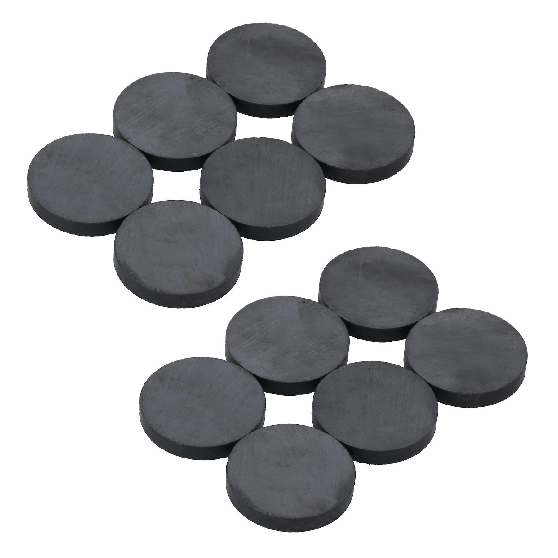 12pc Ceramic Ferrite Circular Round Disc Magnets 25mm x 4mm for Home Office