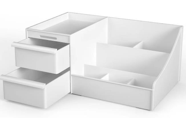 Witte make-up opbergdoos