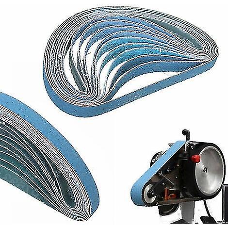 10pcs Abrasive Belt - Blue Sand 330*10*60