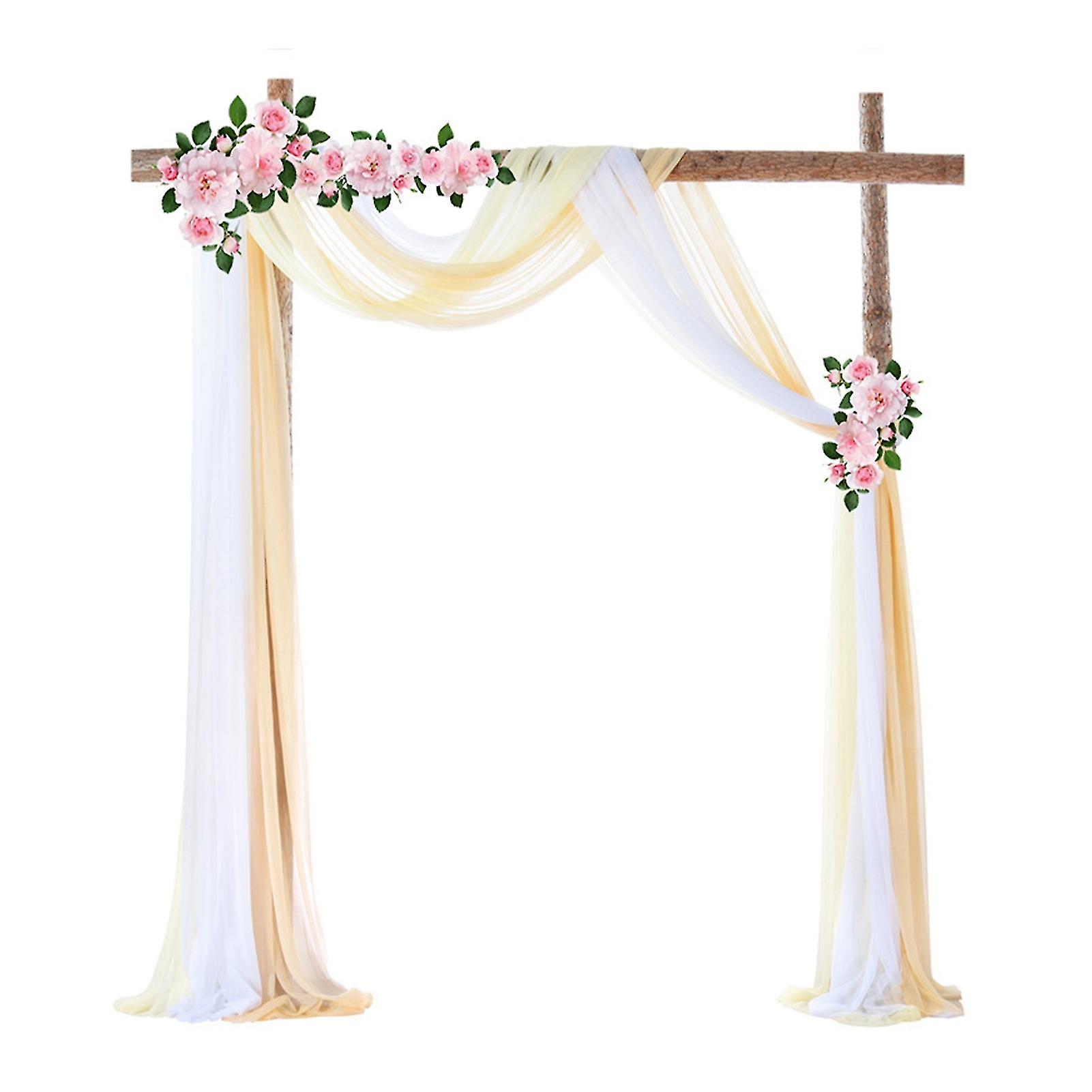 Elegant Sheer Fabric for Wedding Arch, Backdrop, and Ceiling Decor