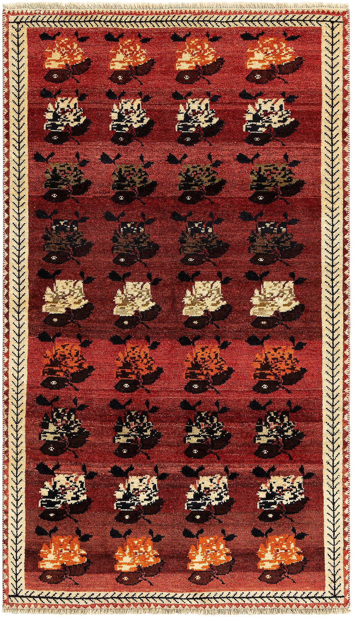 Hadorn Gabbeh 106x191 搭配红色手工制作的中亚地毯