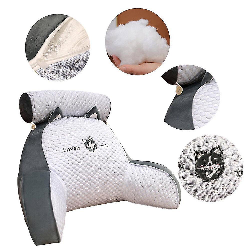 Reading Pillow For Bed Back Rest Lumbar Support Arm Seat Cushion Lounger Pad