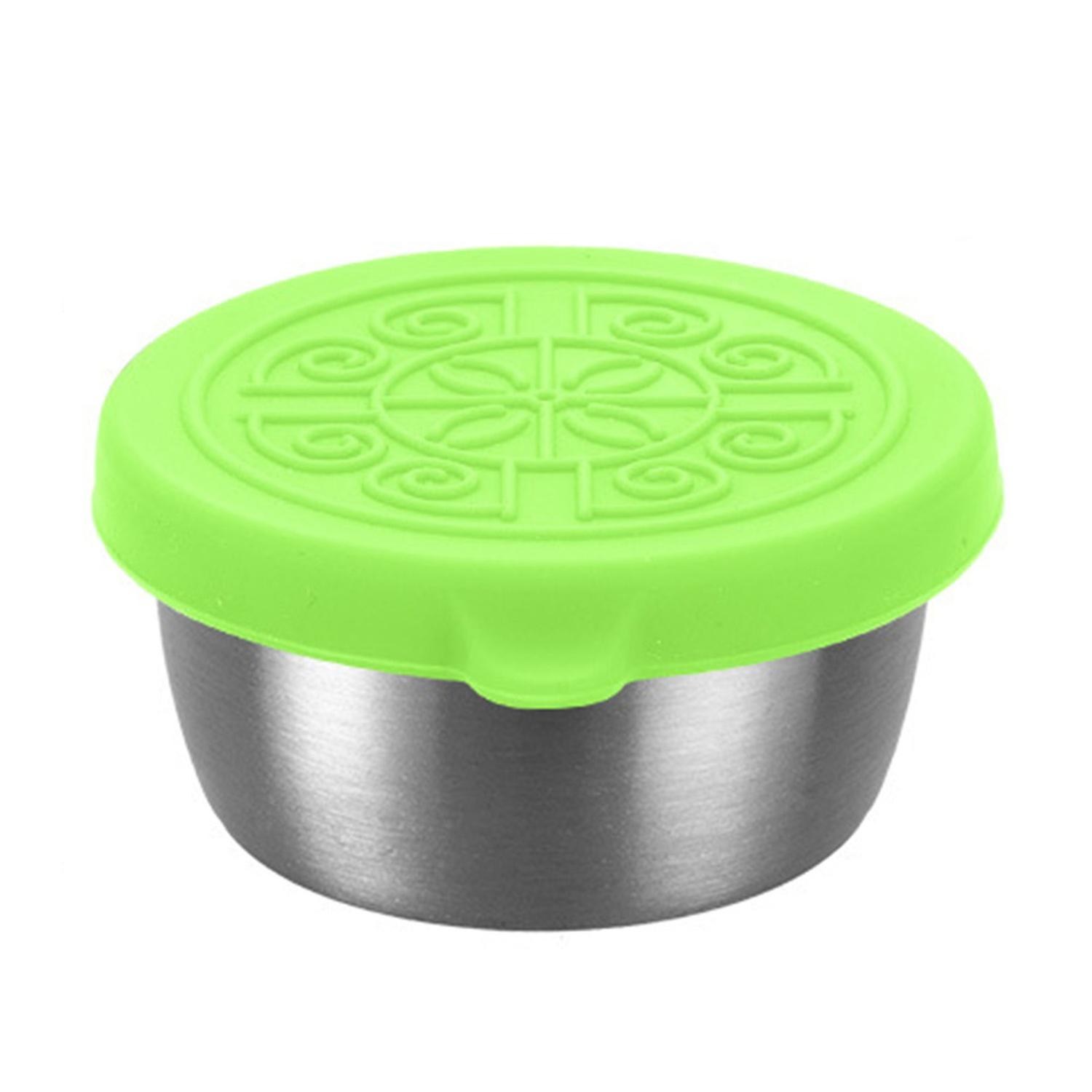 ZHOUBA 1 Set 40ml Sauce Cup with Lid Good Sealing Outdoor Picnic Portable Salad Dressing Container