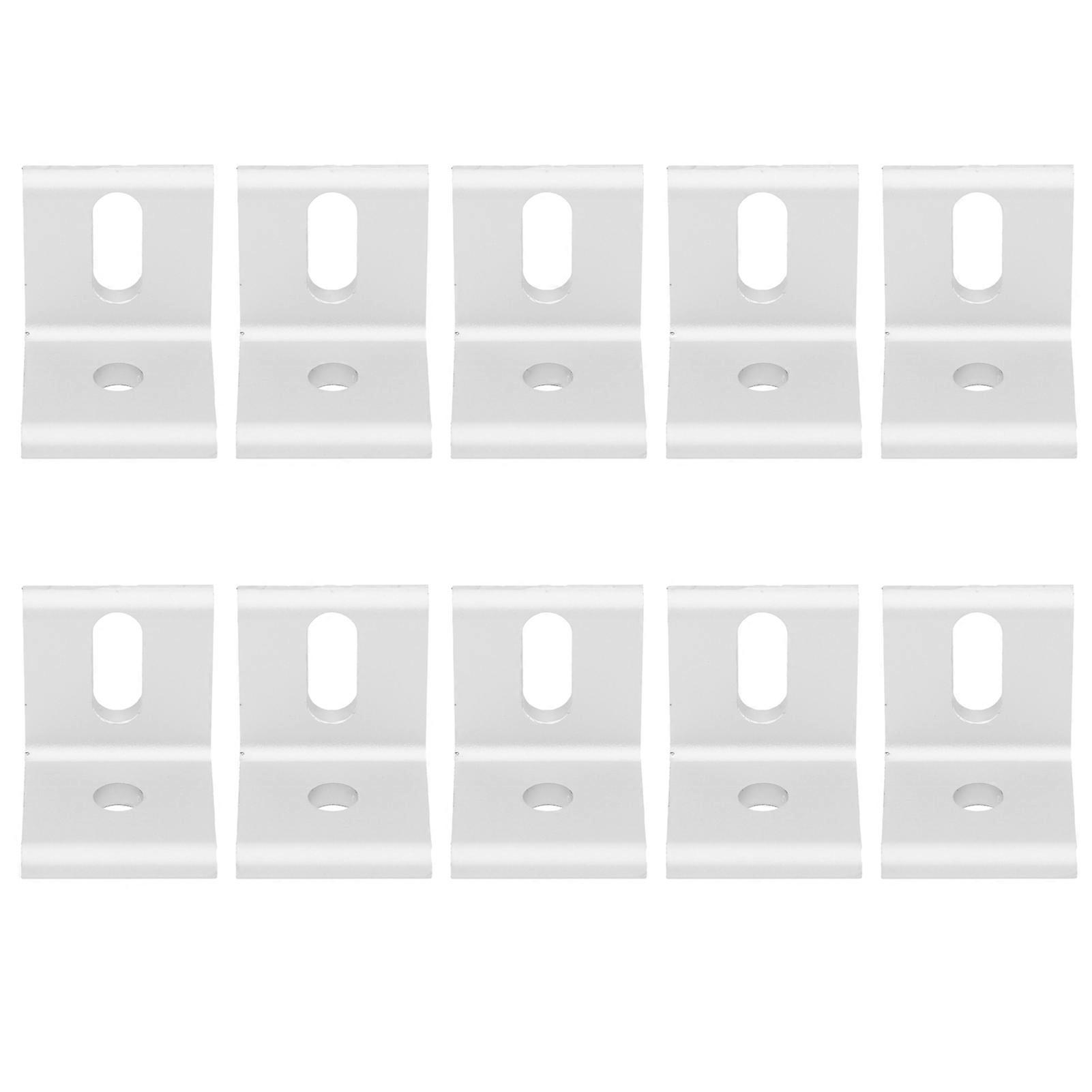10Pcs Right Angle Corner Bracket 90° Aluminum L Shaped Fixed Brace Industrial 3030
