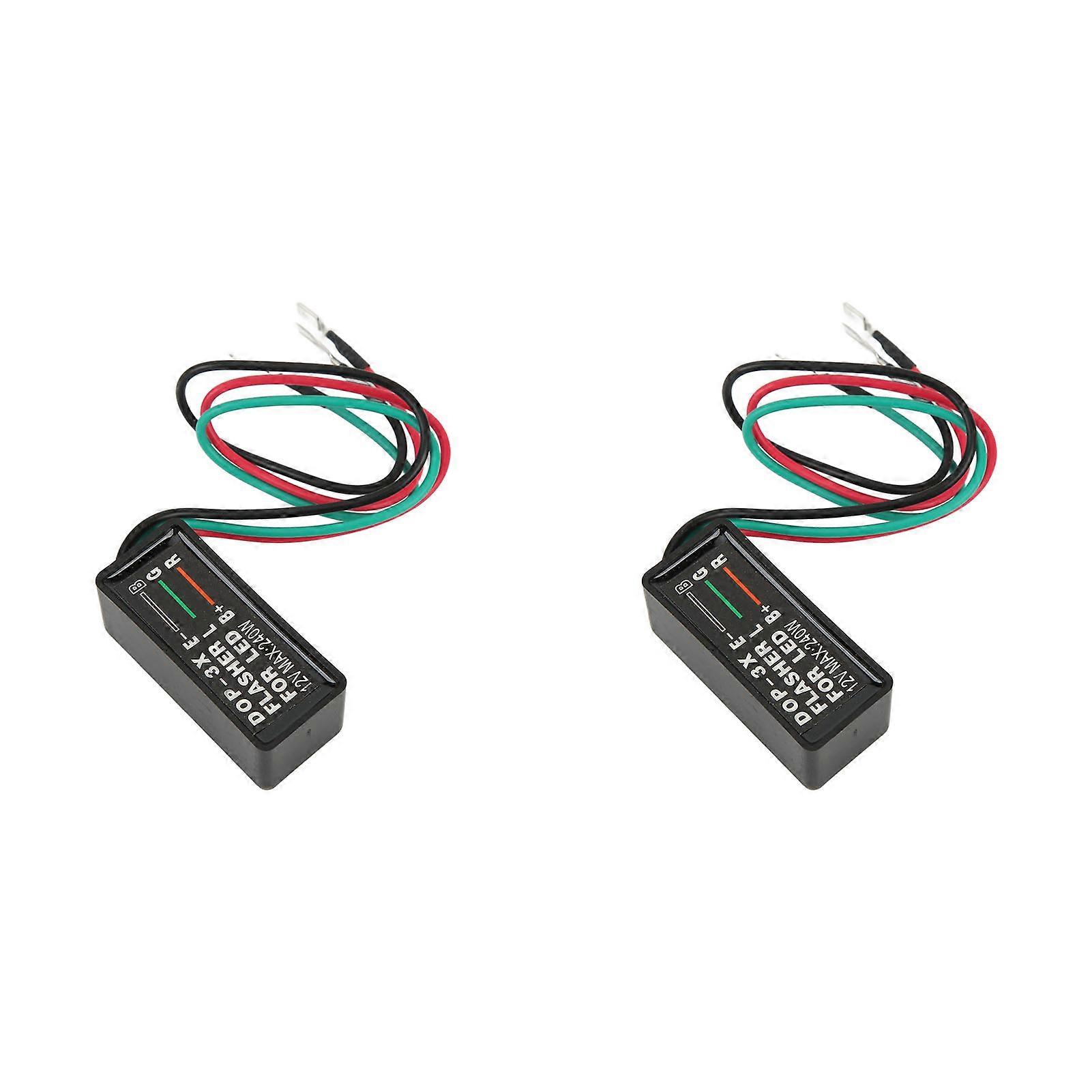 12V 240W DOP‑3X Turn Signal Light Flasher Portable Compact Structure Fit for LED Car Motorcycle