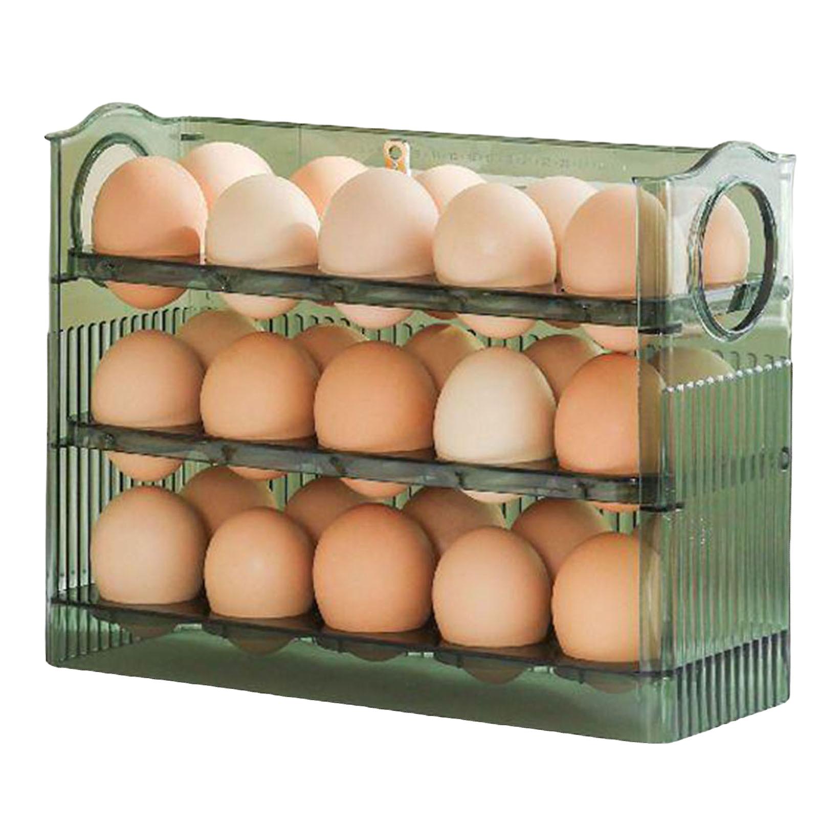 Portable Multi-Layer Egg Tray Kitchen Large-Capacity Egg Storage Box for Kitchen Fridge and Freezer