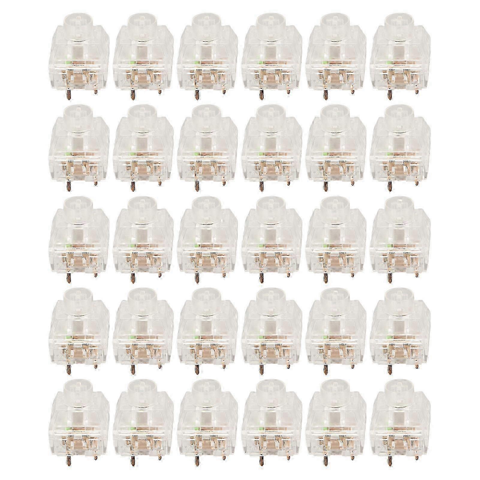 30pcs Mechanical Keyboard Switches Waterproof Backlight DIY Keyboard Switch for Customizing Keyboards
