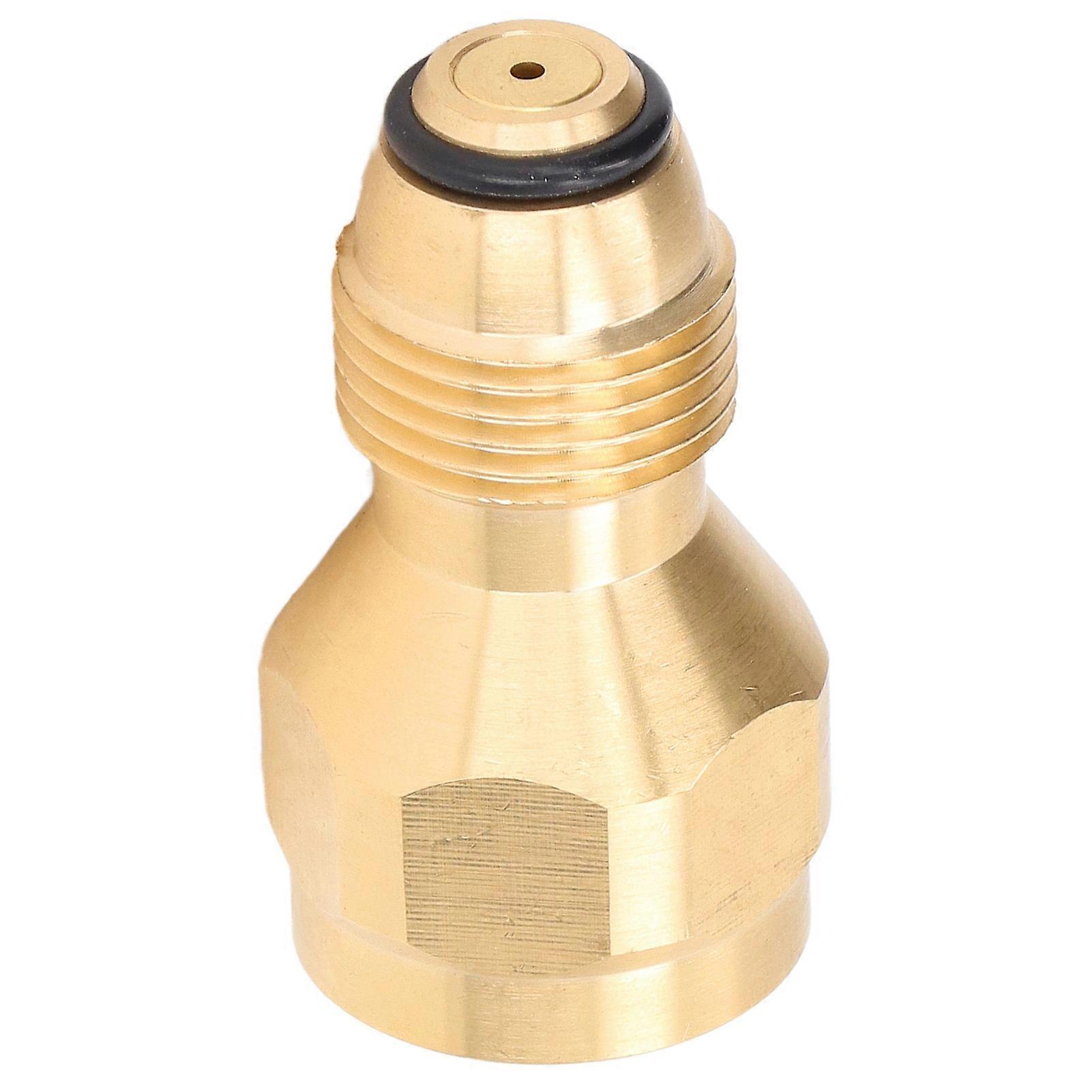 Propane Tank Refill Adapter 1LB Solid Brass Universal Mini for Disposable Small Bottle Fill 