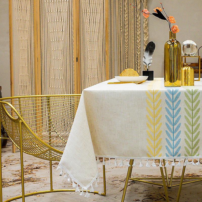 Rectangular Table Cloth for Dining Room Kitchen Decor,140cm x 260cm,Elegant for Kitchen Table Decoration