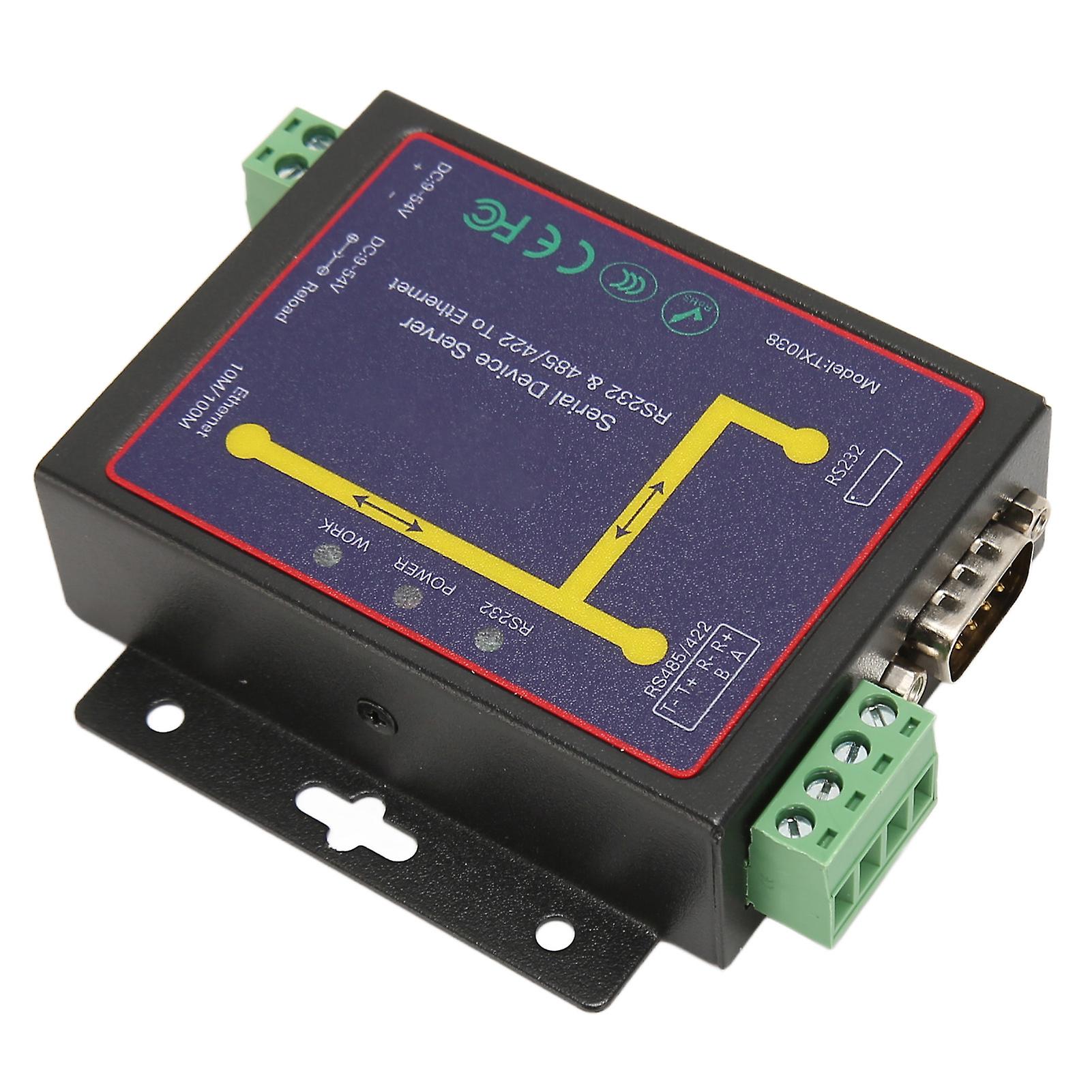 RS232 RS485 RS422 Serial to Ethernet Adapter 10/100M TCP Server