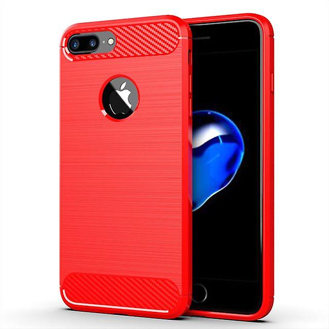 Durable Soft Protective Shell Case for Apple iPhone 7 Plus - Red