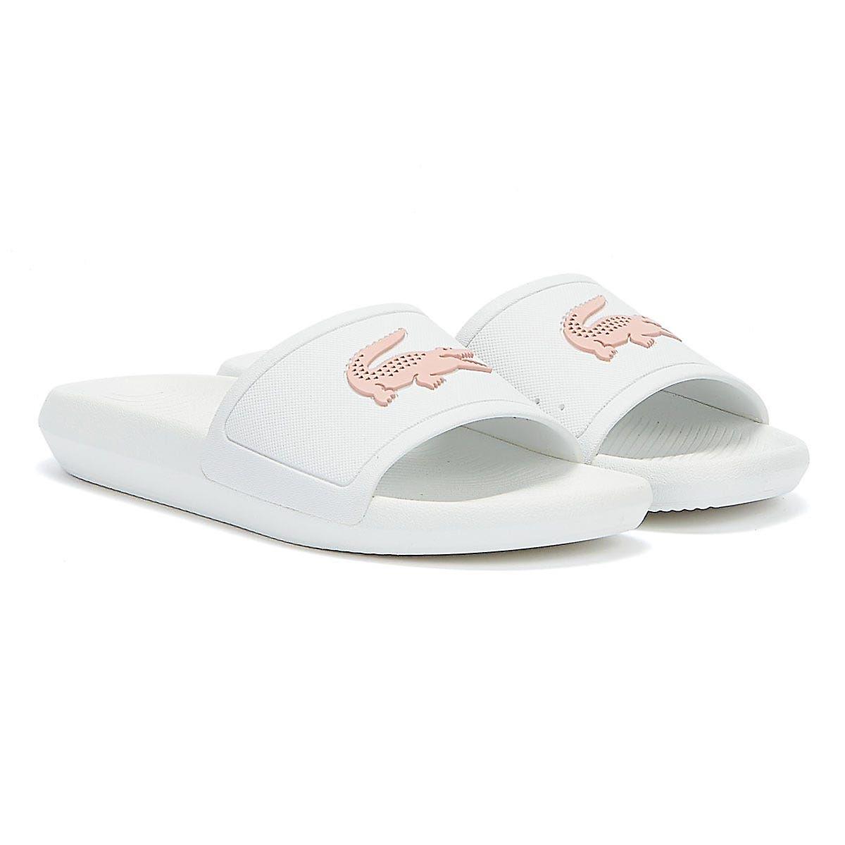 Lacoste Croco 119 3 Womens White / Pink Slides