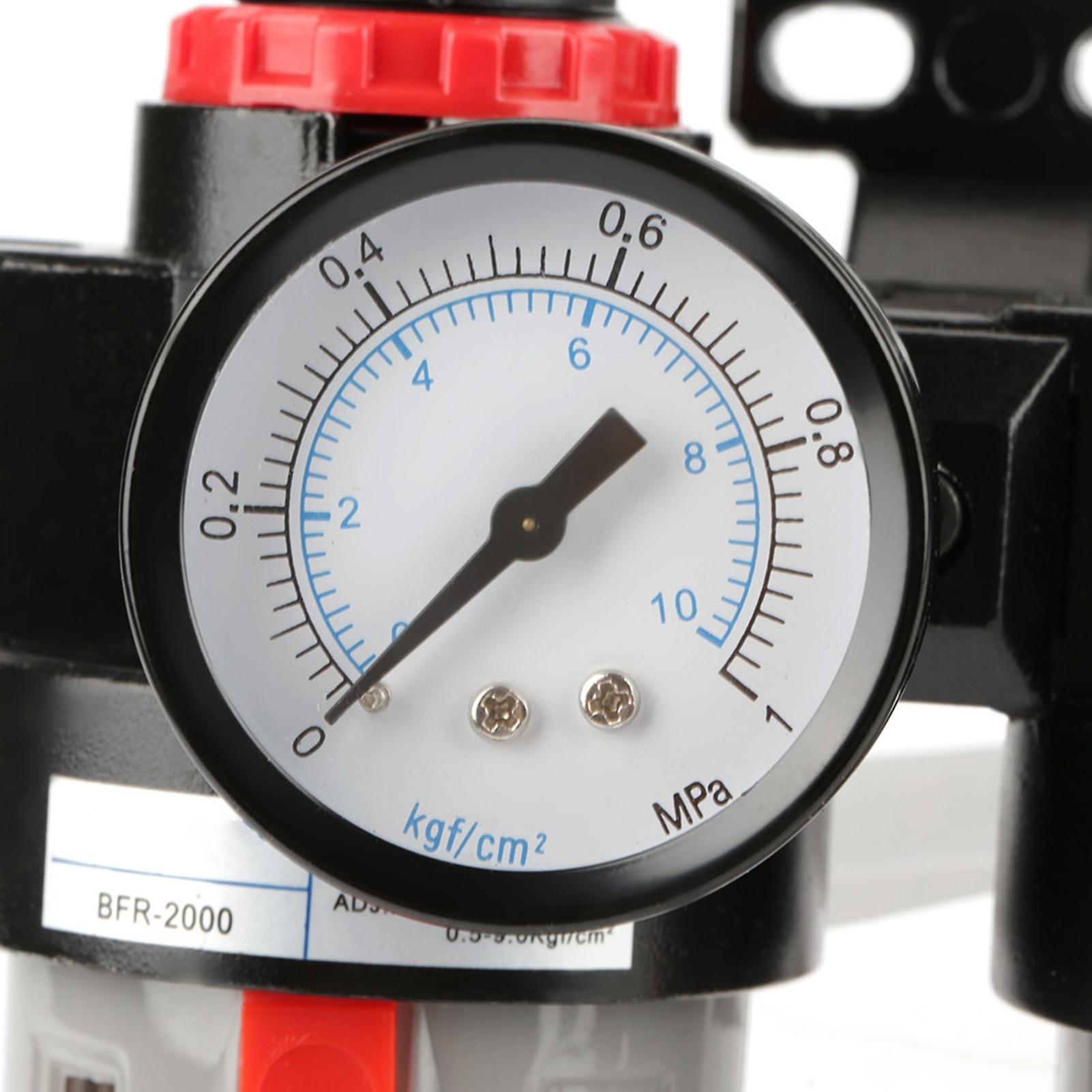 G1/4" Air Pressure Compressor Filter Gauge Trap Oil Water Regulator Tools Kit