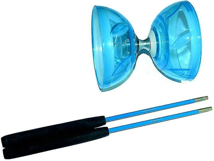 Sharplace – Diabolo à Triple Roulement 12 Cm – Avec Baguettes Et Ficelle – Bleu – Pour Débutants Et Pros