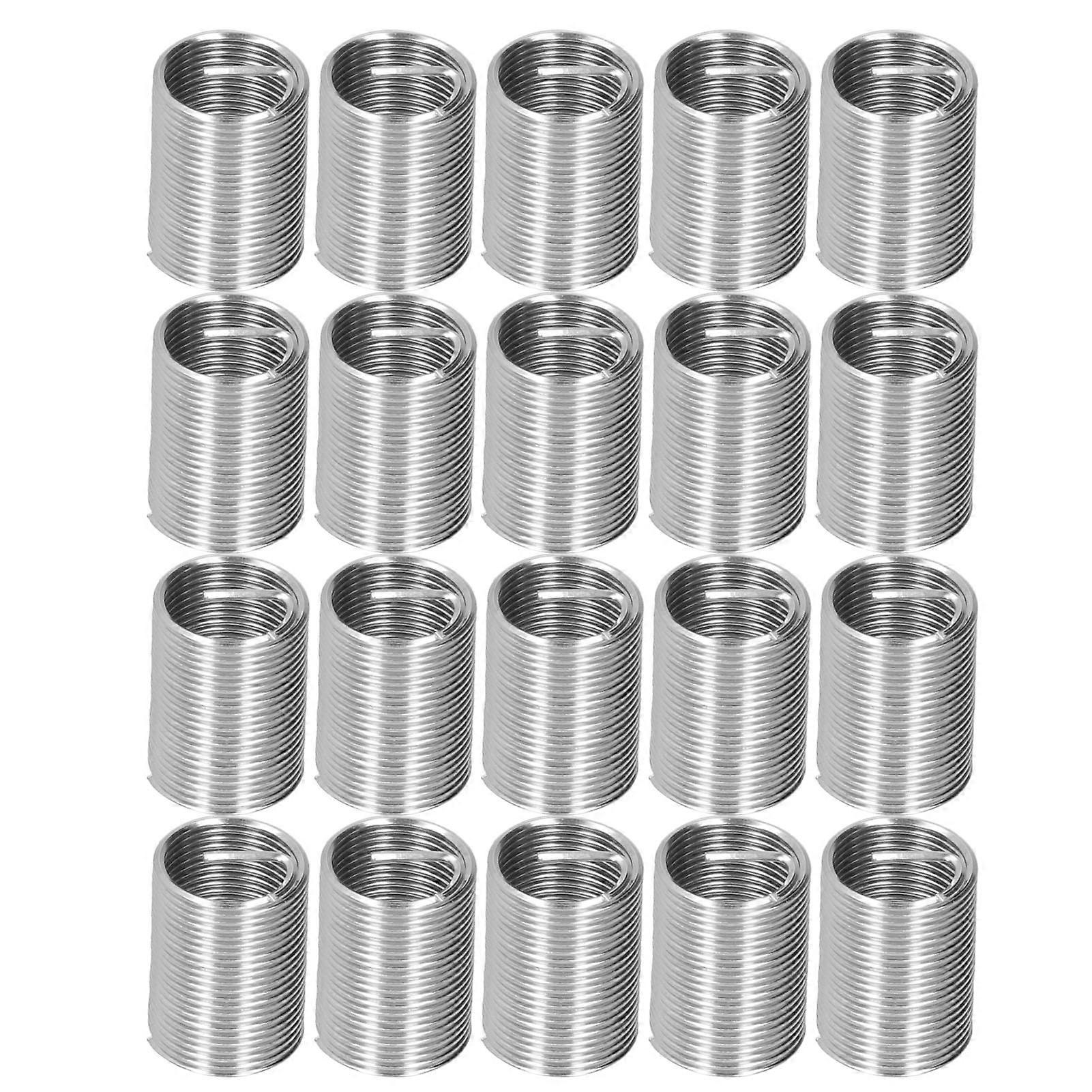 20Pcs Thread Repair M14 x 1.25 Spiral Circle Insert Reducer Nut Threaded Expand Socket Set2.5D