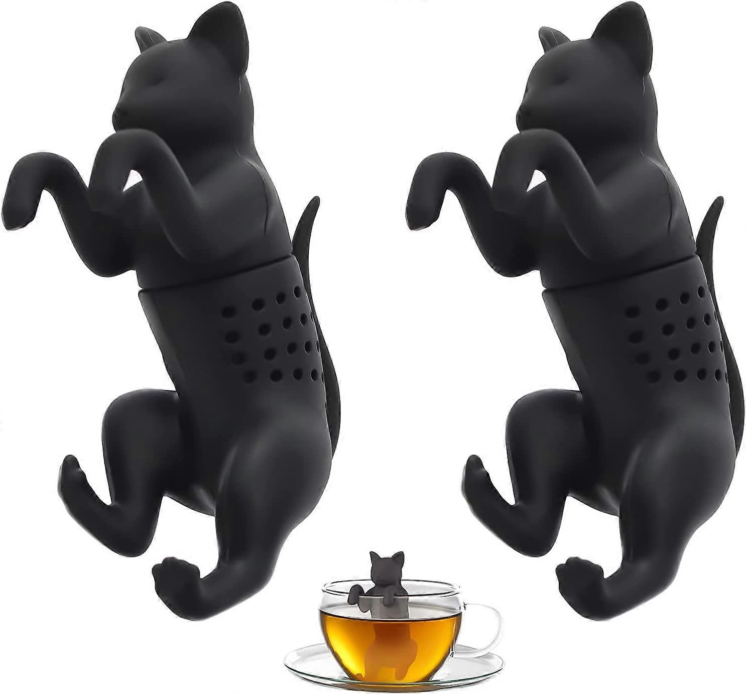 2 Pieces Cat Tea Infuser,Bulk Tea Infuser,Cute Animal Tea Infusers,Silicone Tea Infuser for Tea,Baking