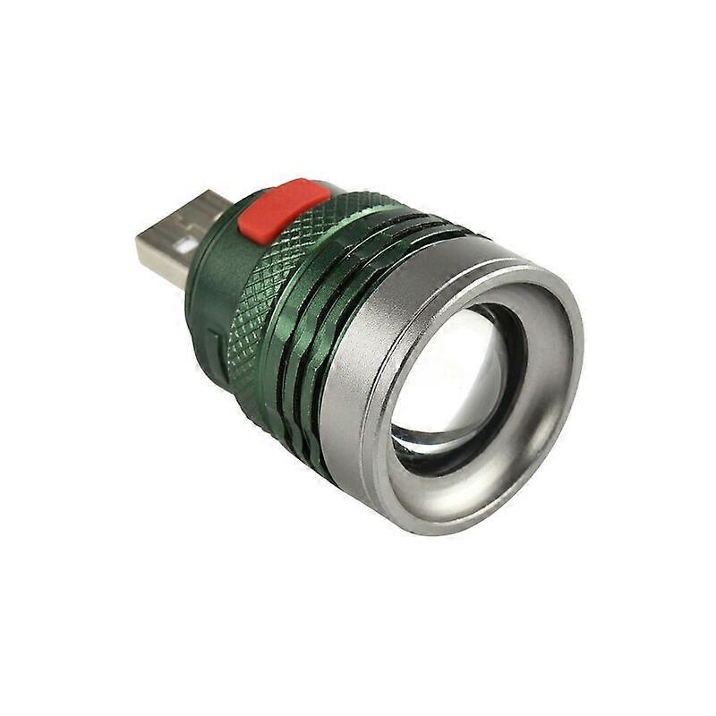 High Quality USB LED Camping Light Portable 3 Modes Mini Extendable Flashlight 1pcs(White Light)