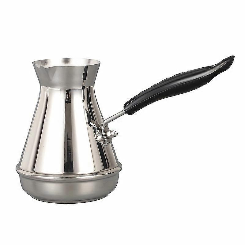 Stainless Steel Cone Milk Cup, European Style Hand Brewed Pot, Flower Cup, Turkish Style Coffee Pot, With Long Handle, Coffee Utensil, Milk Jar, Flowe
