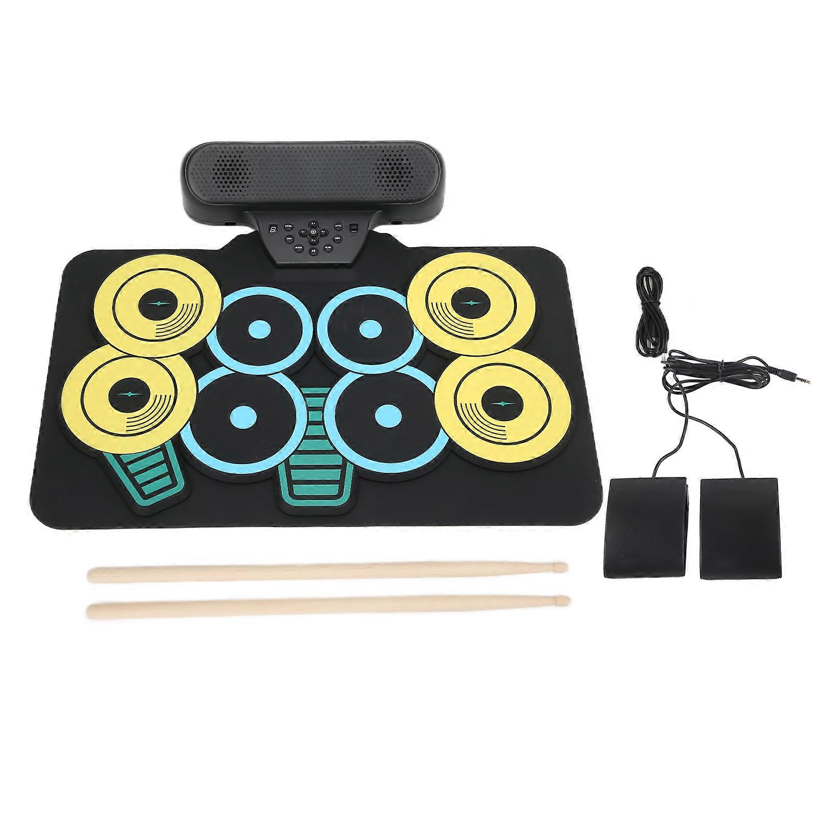 Roll Up Drum Kit Electric Rechargeable Musical Instruments For Children Beginners