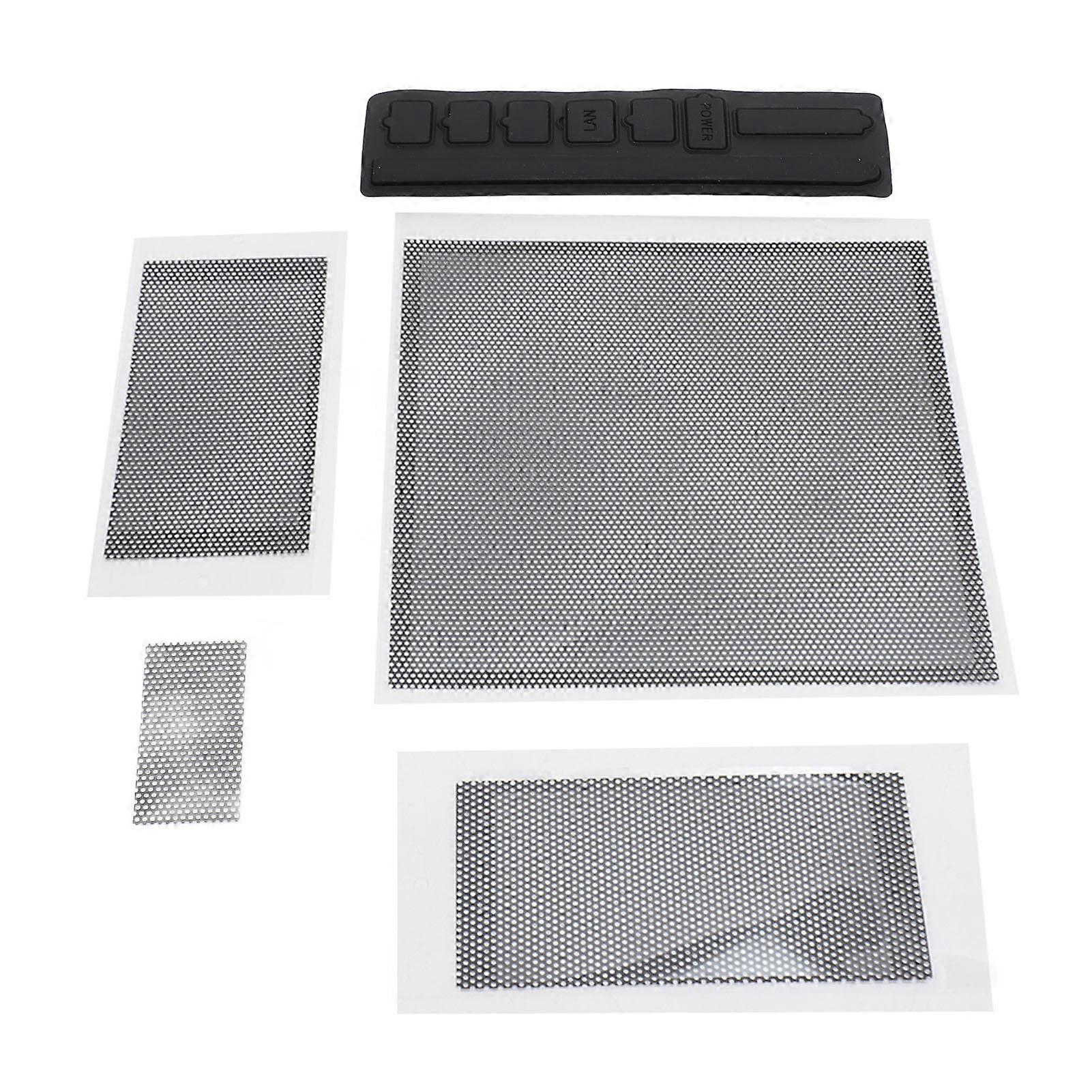 Dust Plugs Filter Set for Xbox Series X Silicone Dirtproof Dust Prevention Cover Case Mesh Filter Kit for Xbox Series X Console