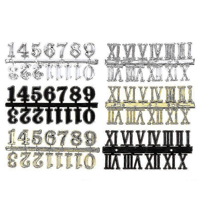 Plastic Clock Numerals For Clock Use