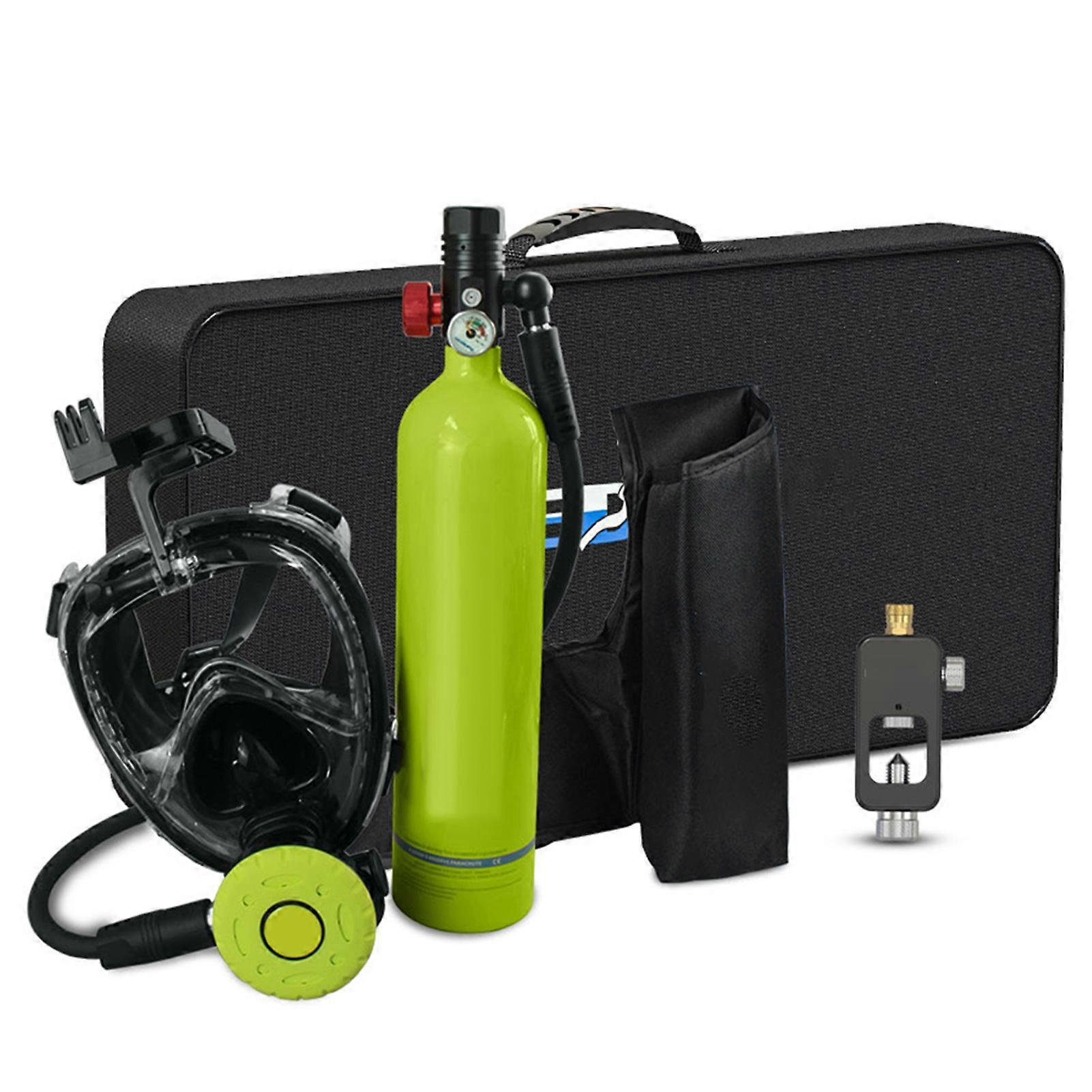 1L Diving Oxygen Cylinder Equipment Set Pro Snorkeling Swimming Training Kits