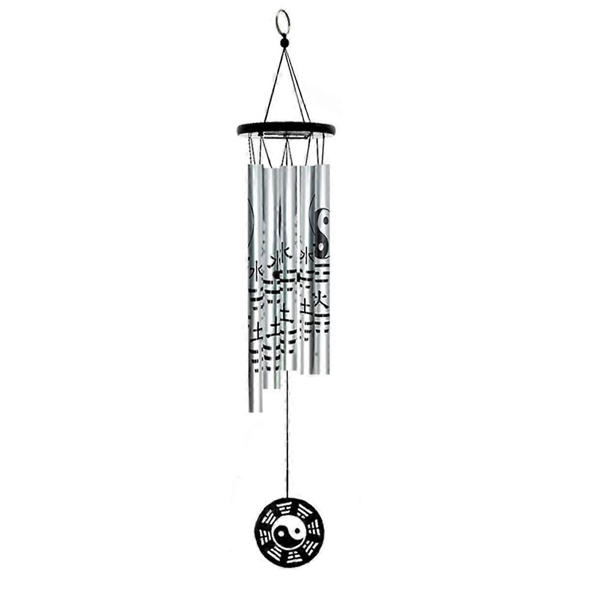 Medium Bagua Wind Chime Pendant, Retro Metal Wind Chime, Retro Fortune Wind Chime, Garden Wind Chim