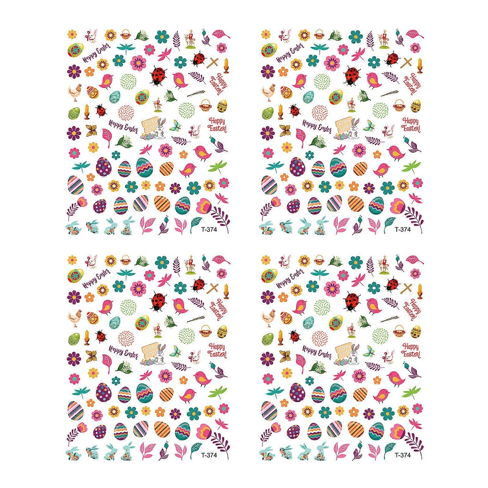 Easter Nail Sticker Self-adhesive Paper Easter Nail Sticker